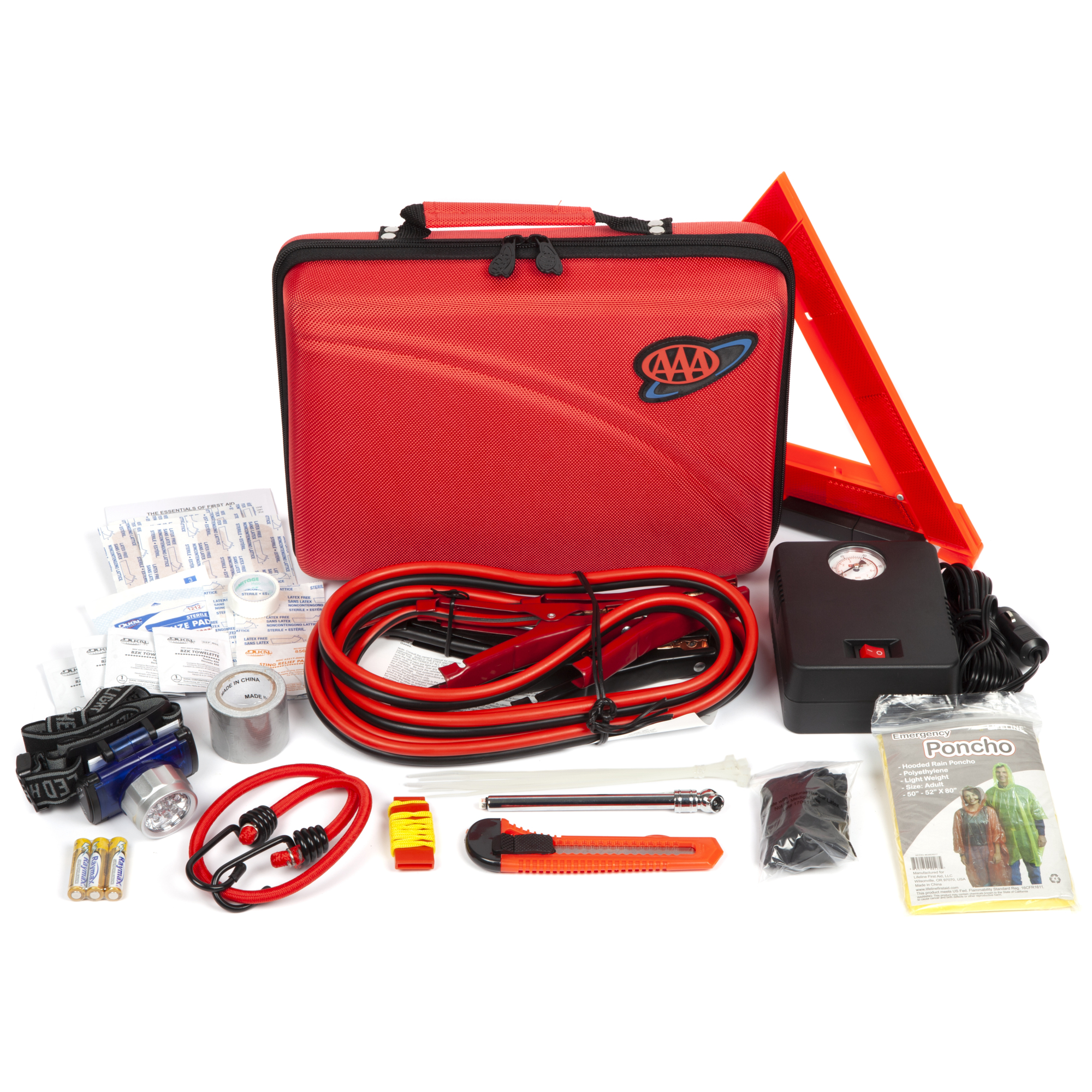 Lifeline AAA Destination Road Kit - 68 Pieces, Hard-Shell Case, Model# 4365AAA